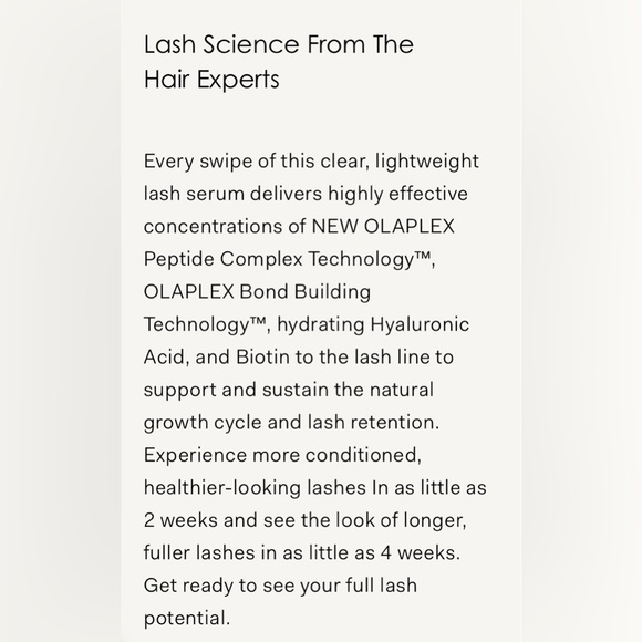 Olaplex Lashbond Building Serum Eyelash Enhancer Brand New - Picture 12 of 16